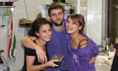 Marta e Lorenzo insieme alla collaboratrice Elisa 