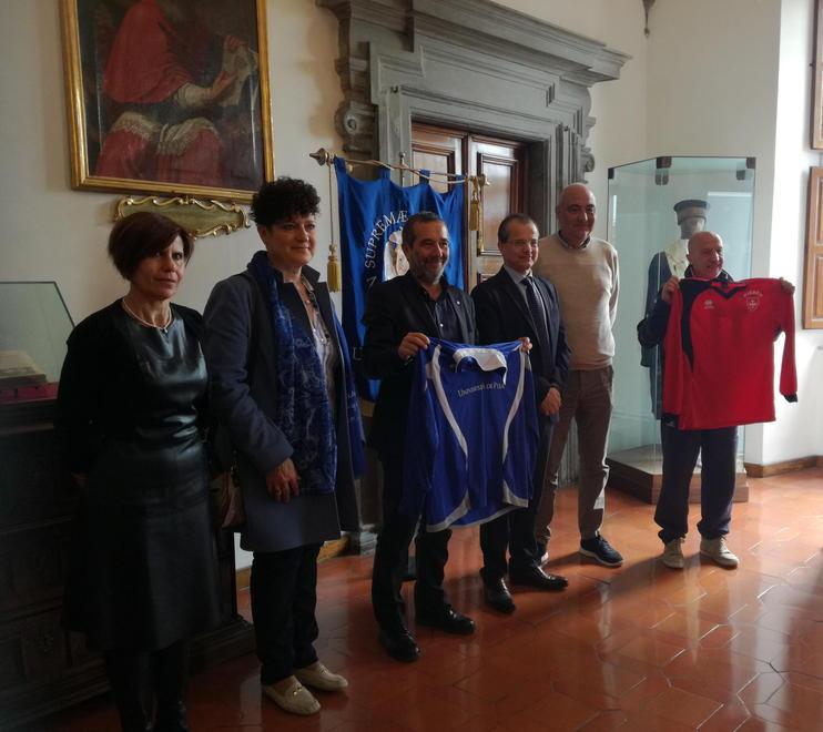 Triangolare della solidarietà Ateneo, polizia e Pisa vip in campo per la donazione