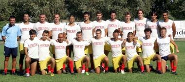 La squadra del Vinci e sopra il direttore generale Moreno Tani      