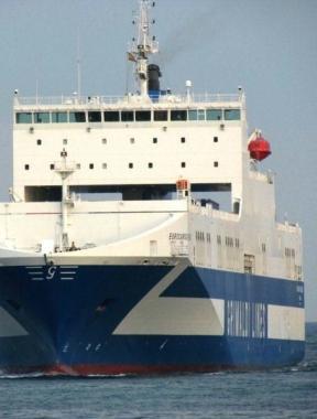Una nave della Grimaldi 