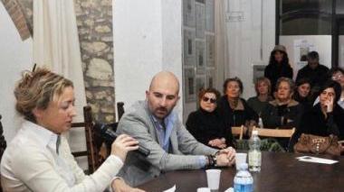 Lo scrittore e la giornalista Maria Meini