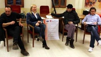 Un momento della presentazione del Palio