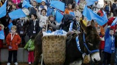 Il ciuchino Orazio con la befana