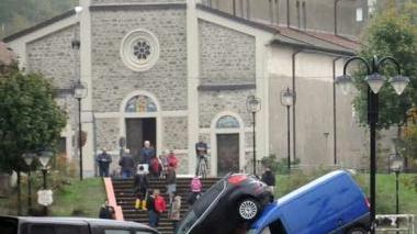 Un’immagine di Aulla sconvolta dall’alluvione