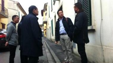 Matteo Ye e i vice consoli in via Puccini e il terratetto della tragedia