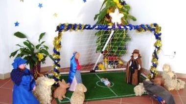 <b>FEDE E CALCIO </b>nel presepe realizzato a Follonica