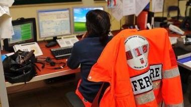 <b>118. </b>Personale al lavoro nella centrale a Grosseto