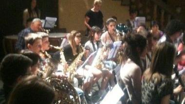 La Filarmonica “Puccini” di Segromigno in Monte durante un concerto