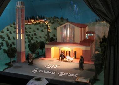 Il presepe allestito alla parrocchia del Corpus Domini 