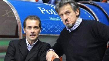 Il ds Iozzelli con il presidente Roberto Maltinti (a destra)