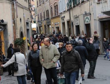 Uno scorcio del centro storico di San Miniato 