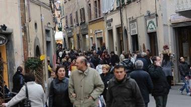 Uno scorcio del centro storico di San Miniato
