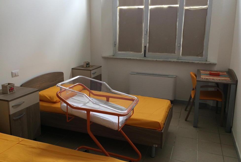 Uno dei locali della casa delle donne