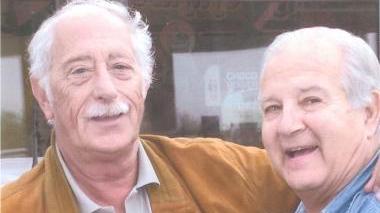 Due belle immagini di Ugo Frezza A destra con l’amico fraterno Sandro Del Frate, a sinistra una foto giovanile dell’avvocato figlio del penalista Mario