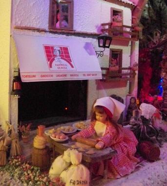 Uno scorcio della bottega del pastificio  