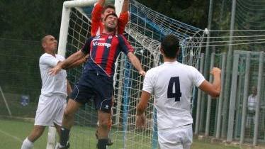 Un bell’intervento del portiere biancoblù Tommaso Barbetta