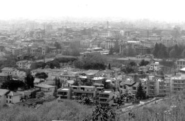 Una veduta dallalto della citt&agrave; di Montecatini 