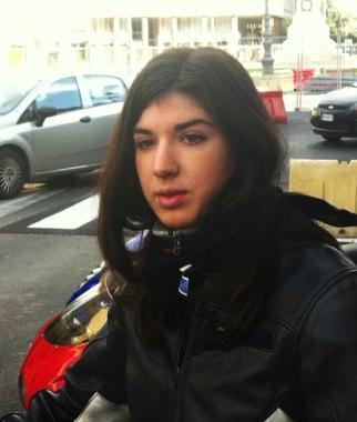 Alcuni partecipanti al corteo: da sinistra Elena Mannari, Giacomo Luciani e due genitori, ovvero Franco Ponzecchi e Jacopo Olivi  