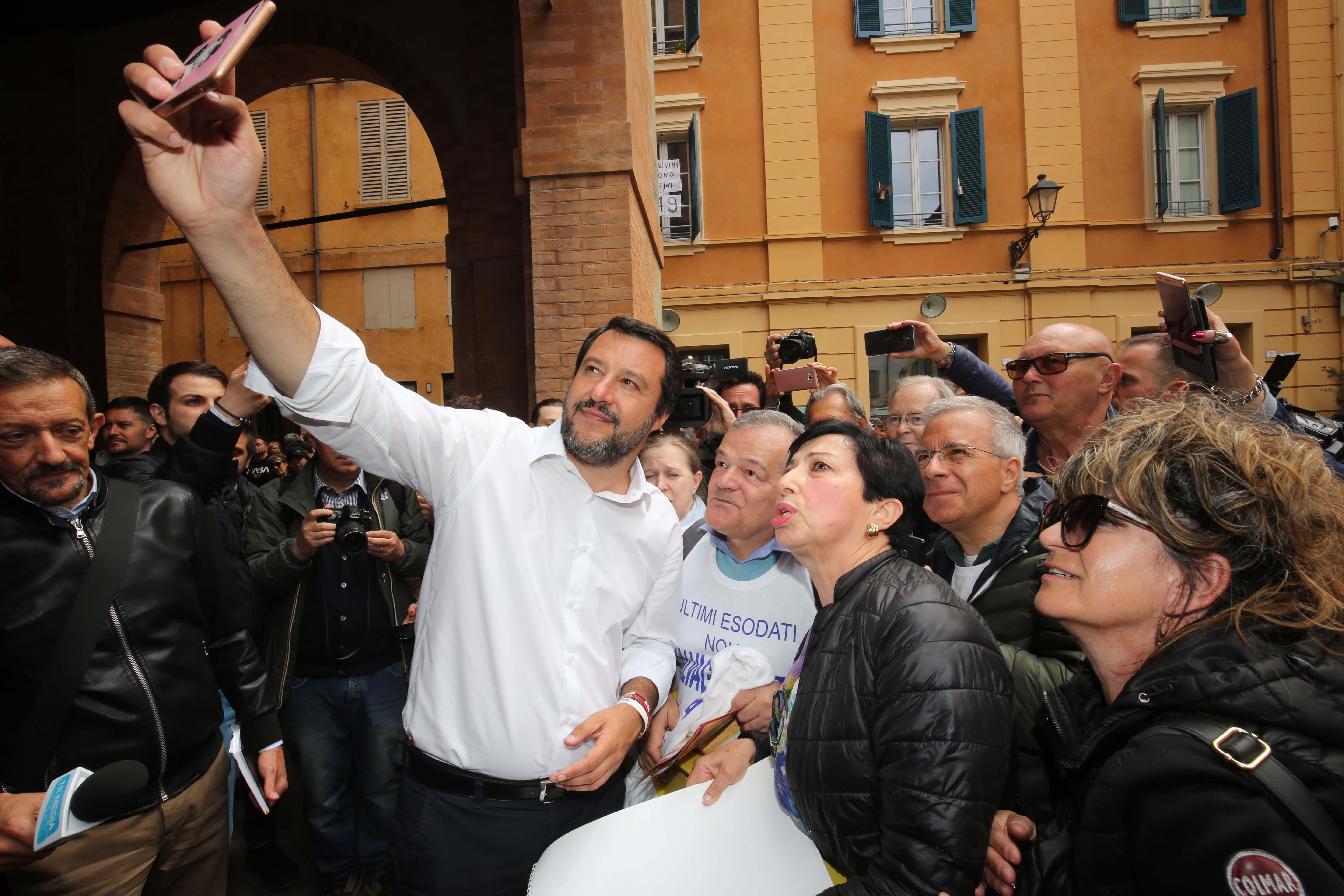 Non vedevo l'ora che Salvini venisse a Reggio Emilia