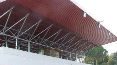 La tribuna dello stadio