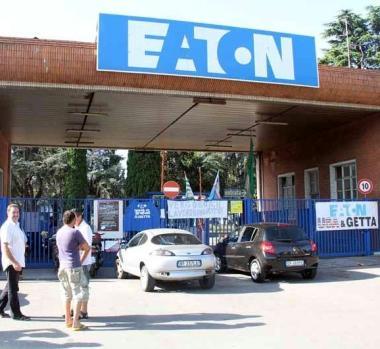 I cancelli della Eaton in via Aurelia    