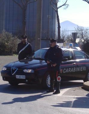 Un controllo dei carabinieri 
