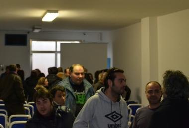 La saletta di via 2 Giugno subito dopo la riunione 