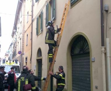 Un intervento di soccorso dei vigili del fuoco  