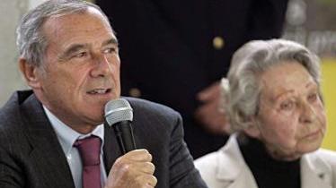 Il procuratore nazionale antimafia Pietro Grasso con Elisabetta Caponnetto