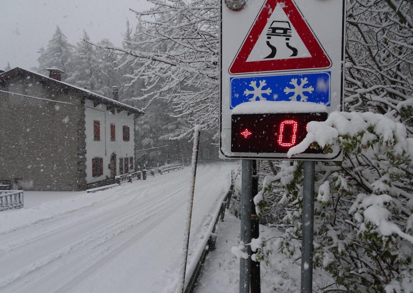 Zero gradi domenica 5 maggio verso l'Abetone