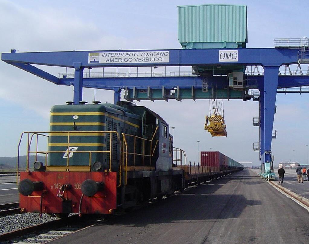 Il collegamento ferroviario con l'area interportuale