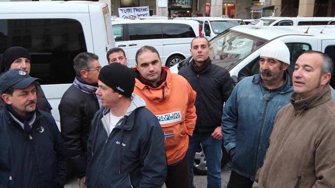 La protesta dei tassisti