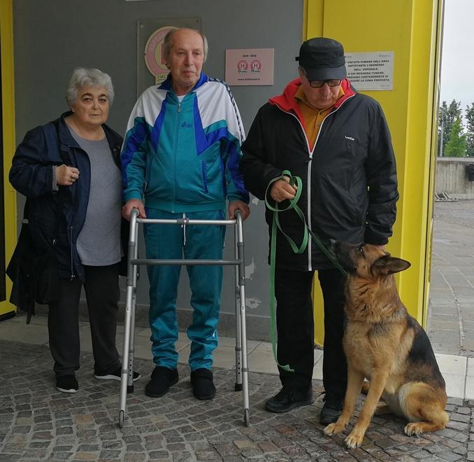 Sassuolo. Fugge e ritrova il suo padrone ricoverato 