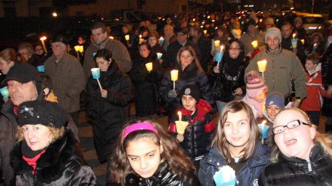 Mille fiaccole nella notte del Varignano