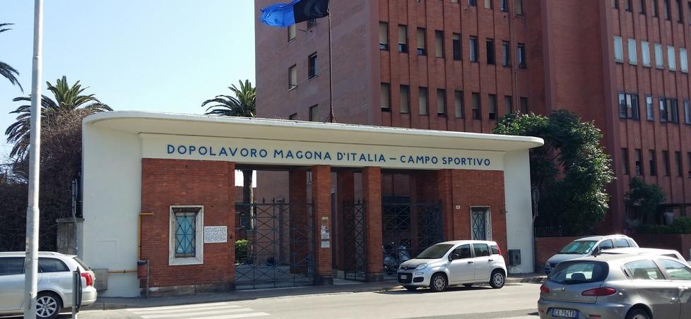 L’ingresso principale dello stadio Magona