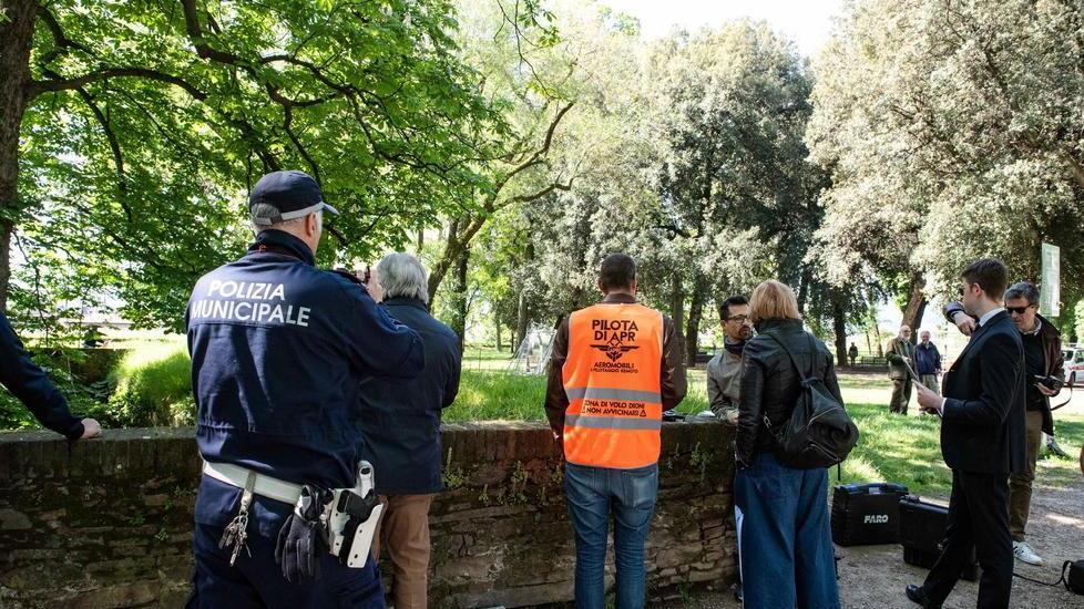 Mura, nuovo sopralluogo con il drone e lo scanner 3D