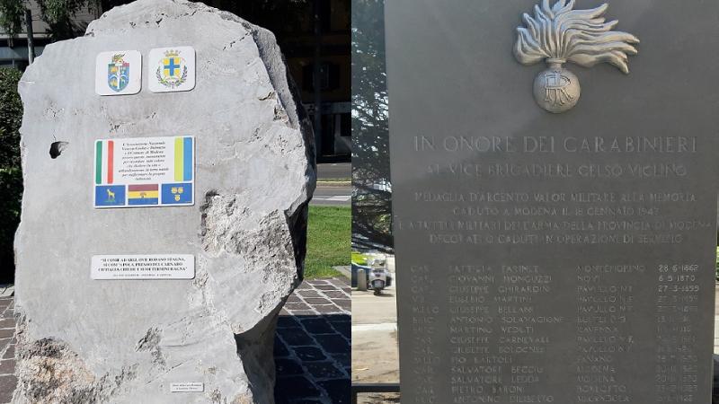 Modena. Ripuliti i monumenti imbrattati dagli anarchici il 25 aprile