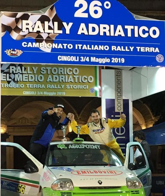 Per Cagni esordio vincente nel Rally dell’Adriatico 