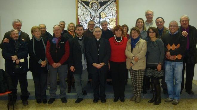 L’incontro del vescovo con i giornalisti