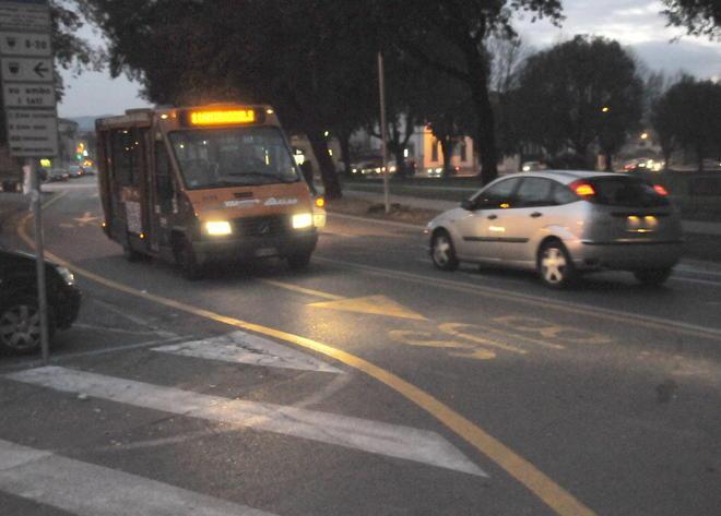 Una corsia preferenziale per i bus