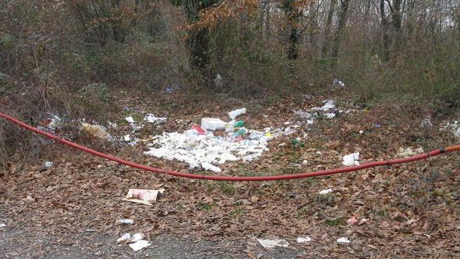 Via delle Cerbaie come una discarica a cielo aperto