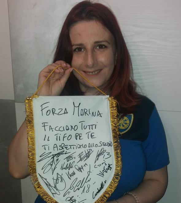Marina tifosa e guerriera: «Allo stadio, poi mi opero» 