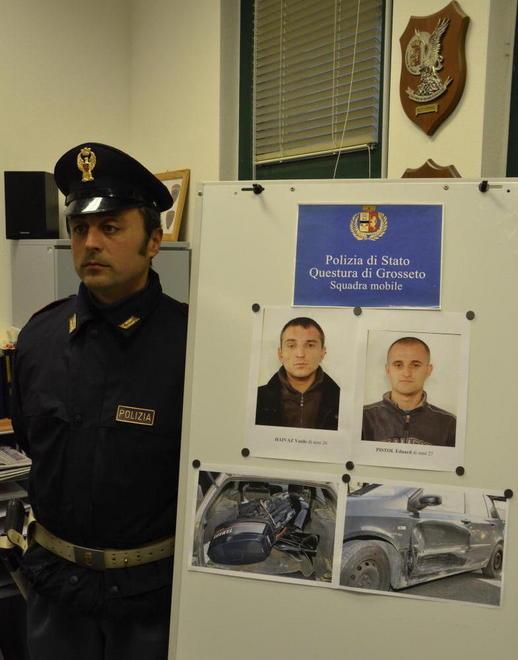 Speronano l’auto della polizia, presi 