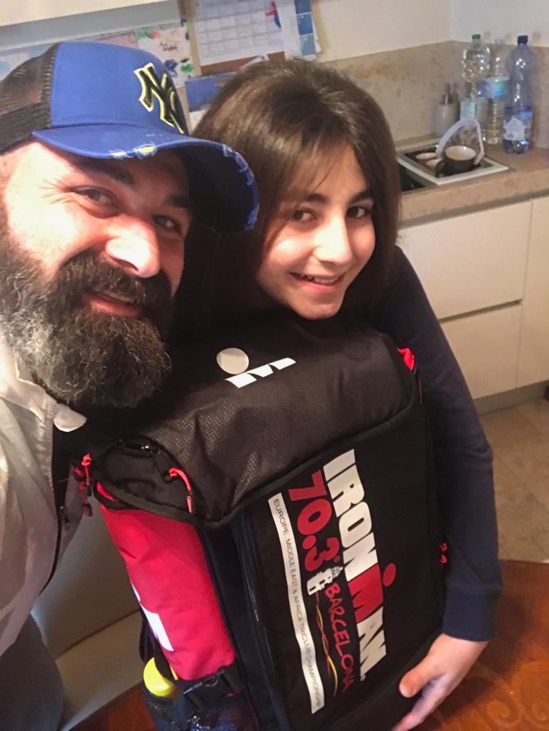 Nico Cipriani insieme al figlio Niccolò
