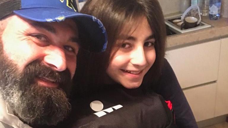 Nico Cipriani insieme al figlio Niccolò