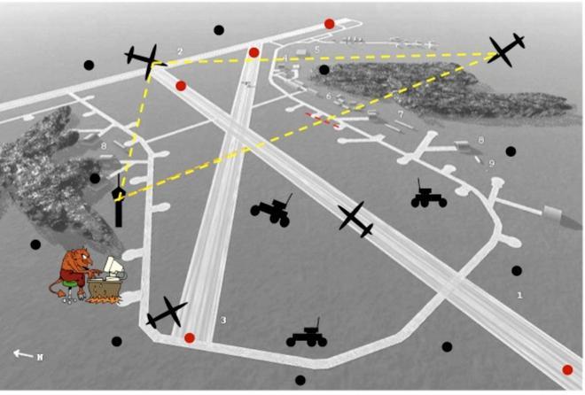 Rete tecnologica per intervenire in luoghi ostili per l’uomo 