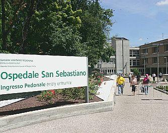 Lingresso del nuovo padiglione dellospedale San Sebastiano di Correggio   