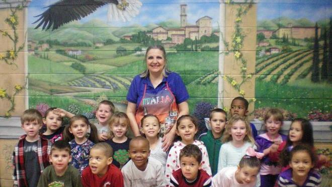 Ha voluto la Valdera dipinta sul muro della sua scuola Usa