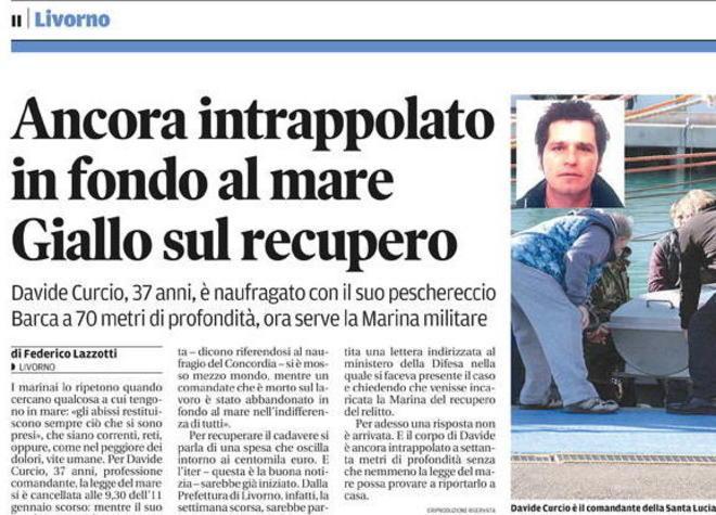 La nostra denuncia Giallo sul recupero