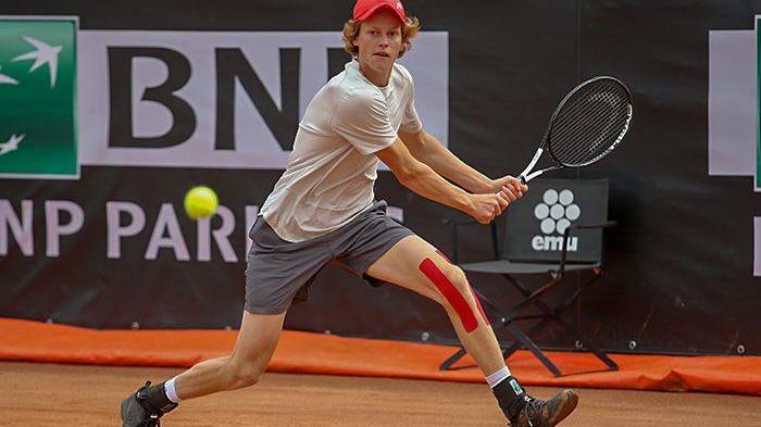Yannik Sinner, 17 anni, agli Internazionali d'Italia